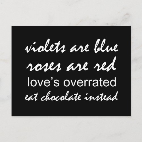Violets are Blue Postcard