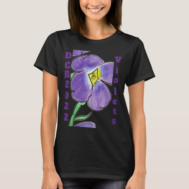 "Violets, D.C.B. 2022" Women's T-Shirt (Front)