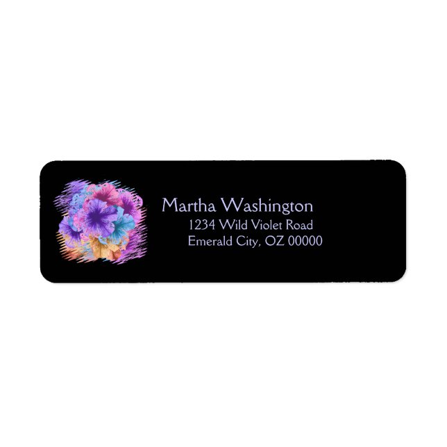 Violets Gone Wild Label (Front)