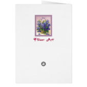 Violets in a Basket Card (Back)