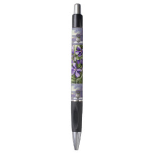 violets in a moon jar pen