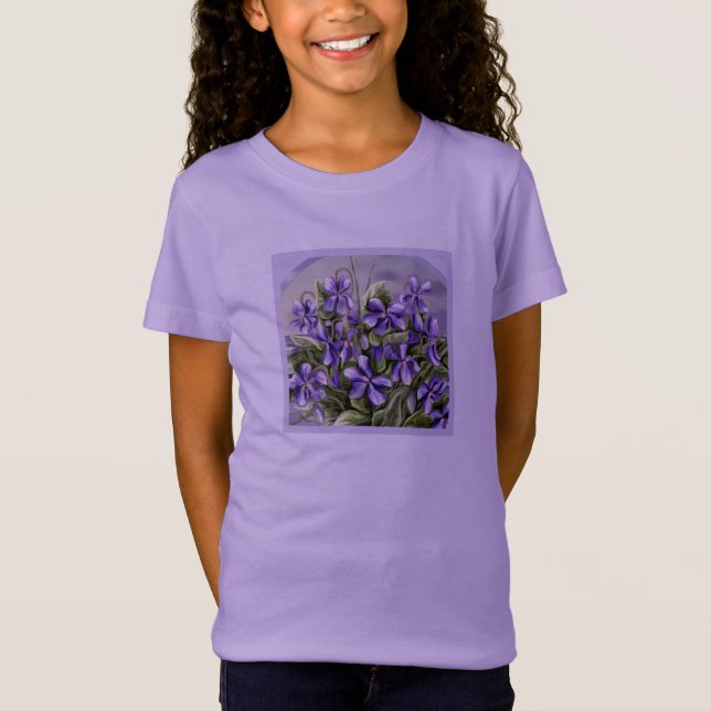 violets in a moon jar T-Shirt (Front)