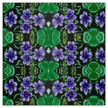 Violets in the Round Fabric