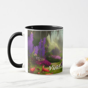 Violet's Morning Tea Personalized Customizable Mug