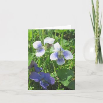 Violets Note Card by HeavensWork at Zazzle