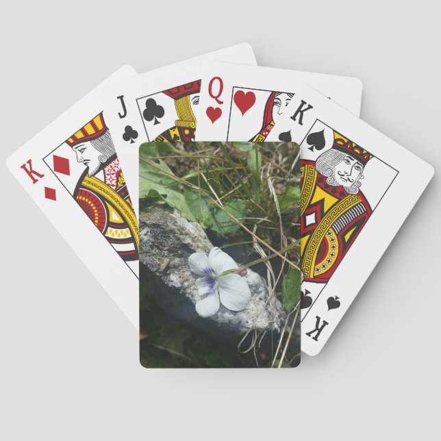 violets playing cards (Back)