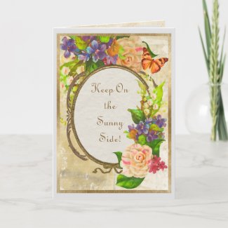 Violets, Roses, Restored Vintage Art Personalized
