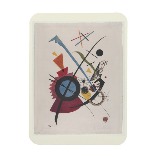 Violett (1923) by Wassily Kandinsky, Modern Art  Magnet (Vertical)