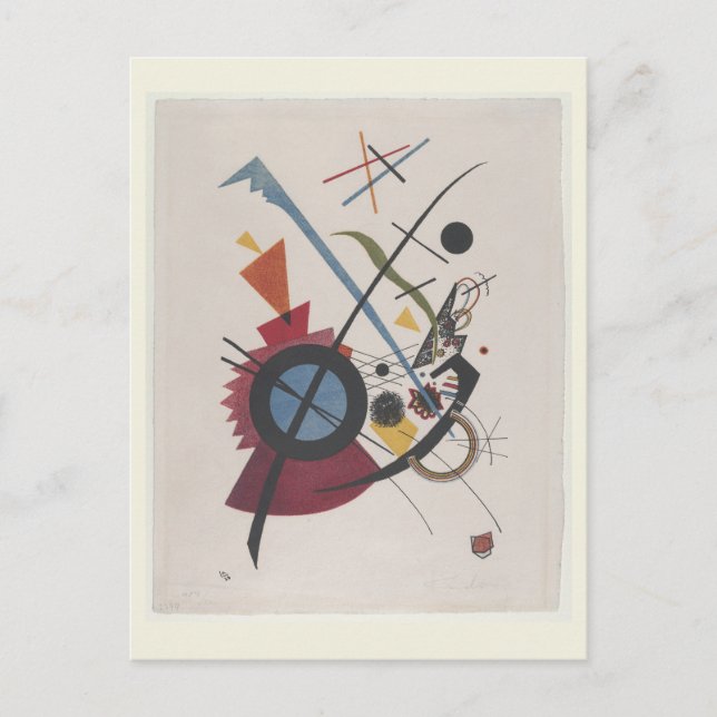 Violett (1923) by Wassily Kandinsky, Modern Art Postcard (Front)