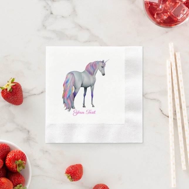 Violetta- Einhorn standing Napkins (Insitu)