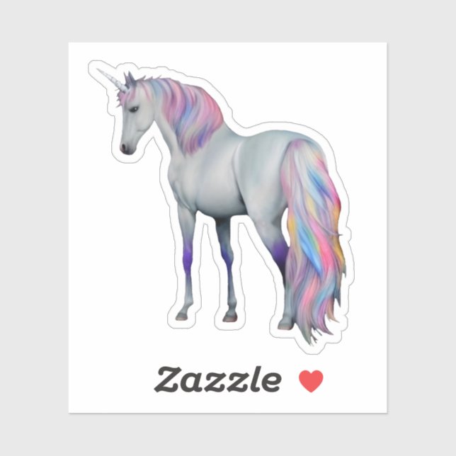 Violetta- Einhorn standing Sticker (Sheet)