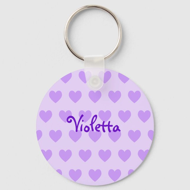 Violetta in Purple Keychain (Front)