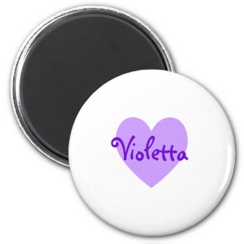 Violetta In Purple Magnet by purplestuff at Zazzle