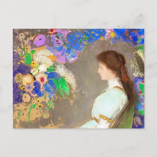 Violette Heymann Fine Art Painting by Redon Postcard