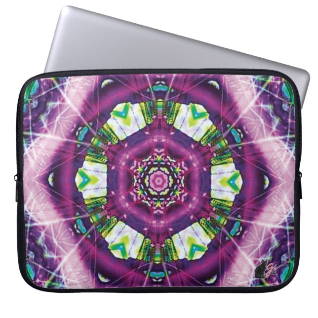 Violette Kaleidoscope Laptop Sleeve (Front)