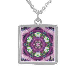 Violette Kaleidoscope Pendant Necklace
