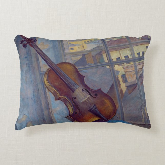 Violin, 1918 decorative pillow (Front)