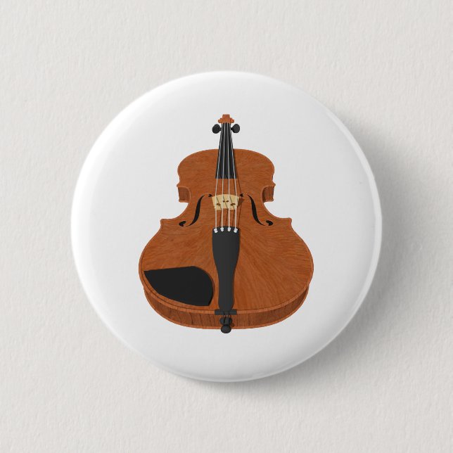Violin: 3D Model: Pinback Button (Front)