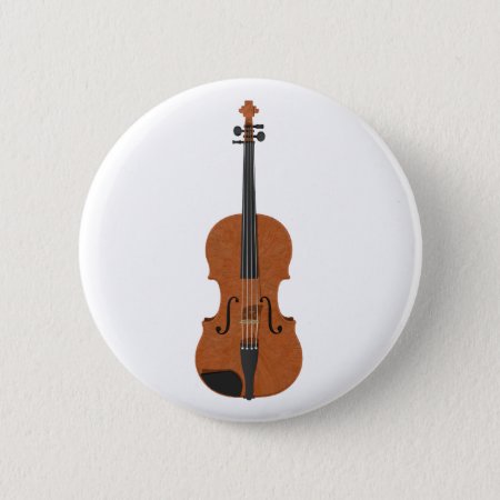 Violin: 3d Model: Pinback Button