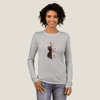 Violin among flowers. Bouquet of flowers. Tri-Blend Shirt