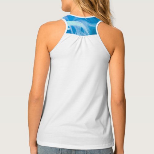 Violin and Blue Whirlwind Tank Top