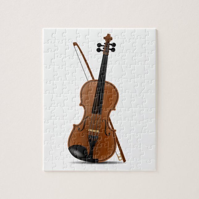 Violin and Bow Jigsaw Puzzle (Vertical)