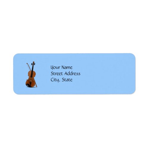 Violin and Bow Label
