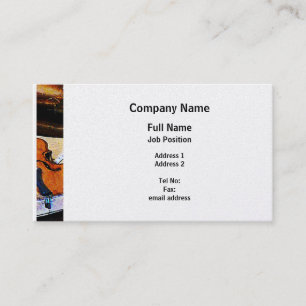 Violin and Bugle - Platinum Finish Business Card
