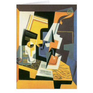 Violin and Glass by Juan Gris, Vintage Cubism Cards