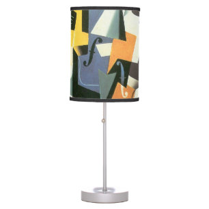 Violin and Glass by Juan Gris, Vintage Cubism Table Lamp