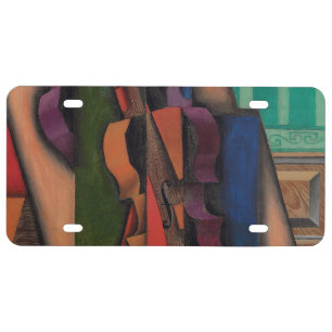 Violin and Guitar by Juan Gris License Plate