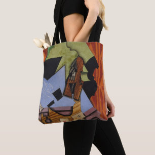 Violin and Playing Cards on a Table Tote Bag