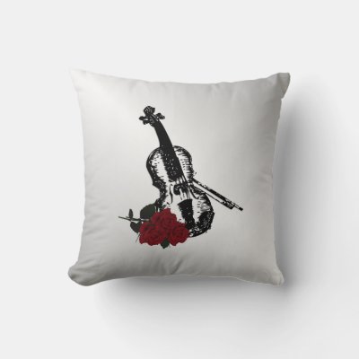 Violin and Roses Silver