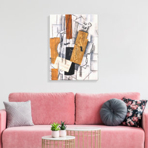 Violin and Sheet Music   Georges Braque   Canvas Print