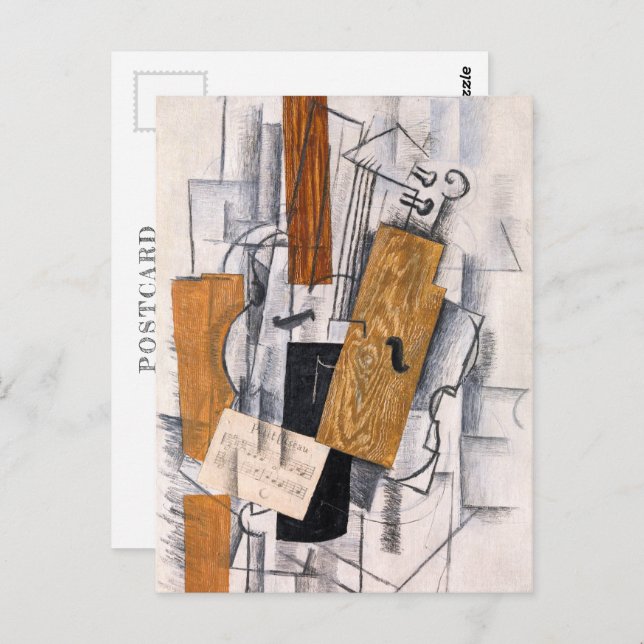 Violin and Sheet Music | Georges Braque | Postcard (Front/Back)