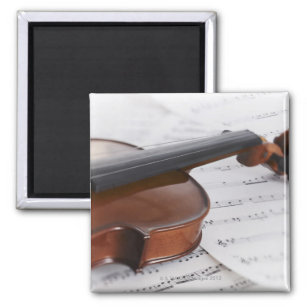 Violin and sheet music magnet