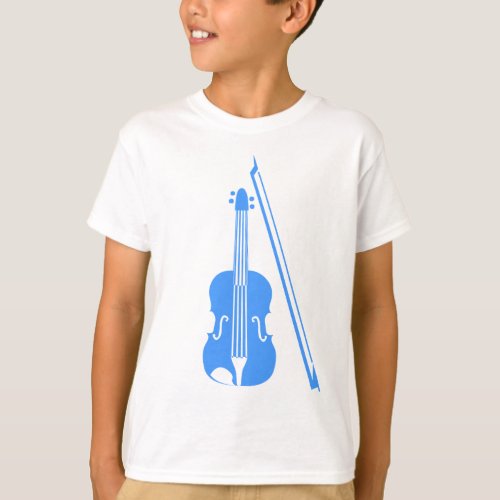 Violin _ Baby Blue T_Shirt