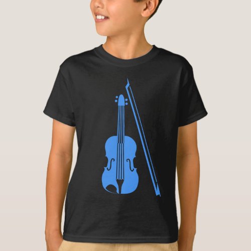 Violin _ Baby Blue T_Shirt