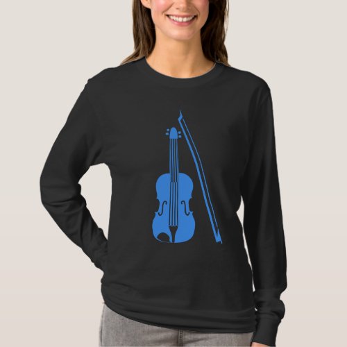 Baby Blue Violin and Bow T-Shirt