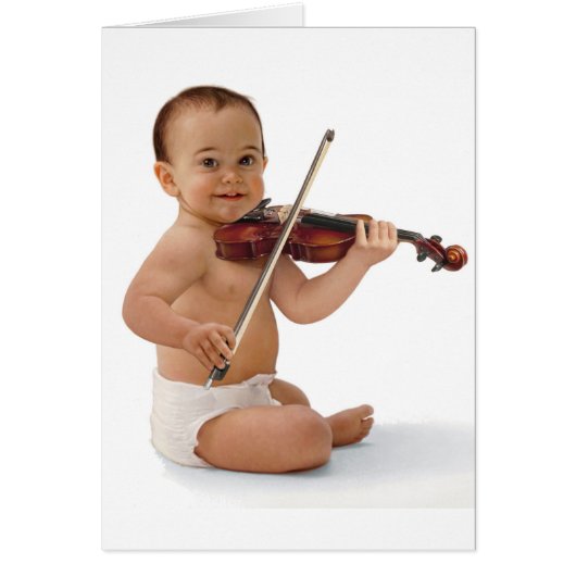 Violin Baby Cards (Front)