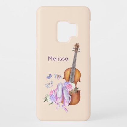 Violin, Ballet Shoes, Flowers and Butterflies Case-Mate Samsung Galaxy S9 Case