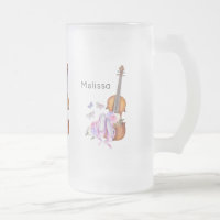Violin, Ballet Shoes, Flowers and Butterflies