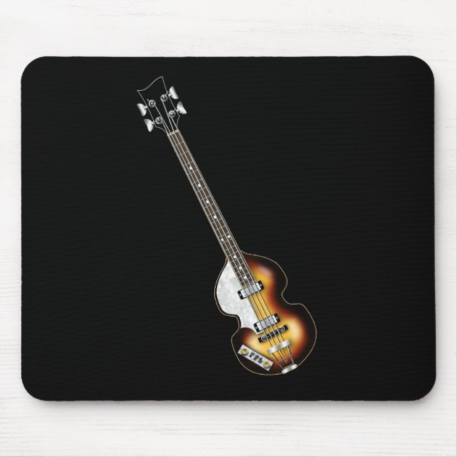 Violin Bass Guitar Mouse Pad (Front)