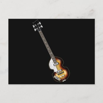 Violin Bass Guitar Postcard by oldrockerdude at Zazzle
