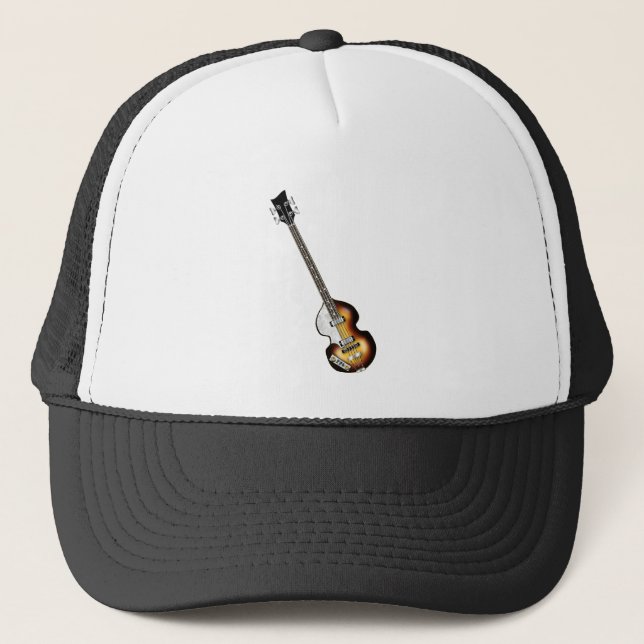 Violin Bass Guitar Trucker Hat (Front)