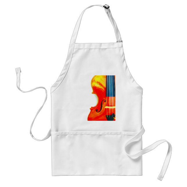 Violin Beautiful and Artistic Adult Apron (Front)