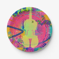 Violin Birthday Party Decorations-Paper Plate