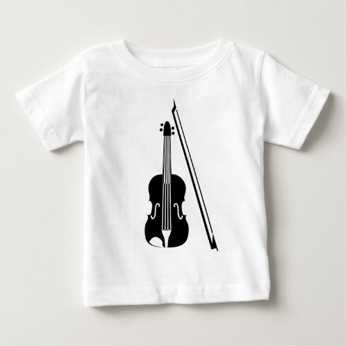 Violin _ Black Baby T_Shirt