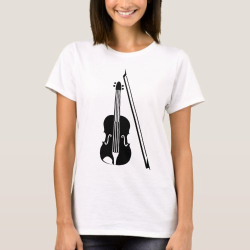 Violin _ Black T_Shirt
