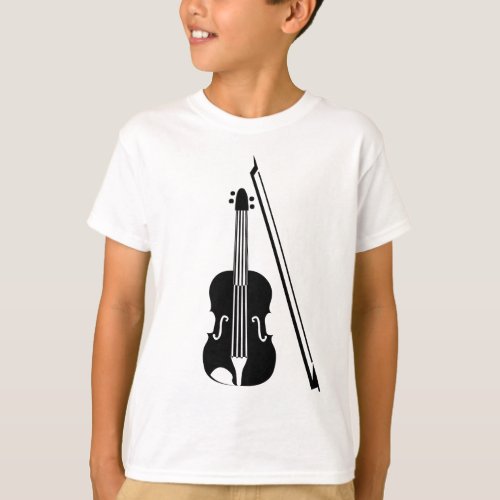 Violin _ Black T_Shirt